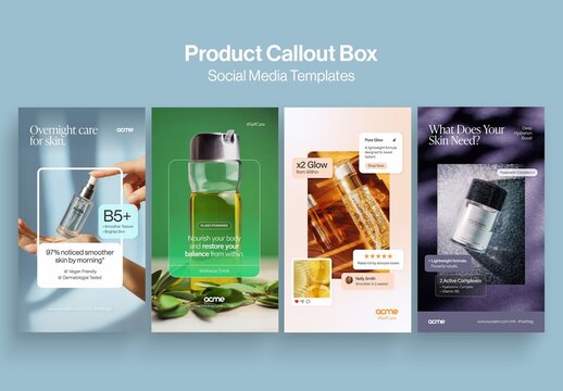 Ad Creative Template for Social Media Ads & Product Feature Highlight