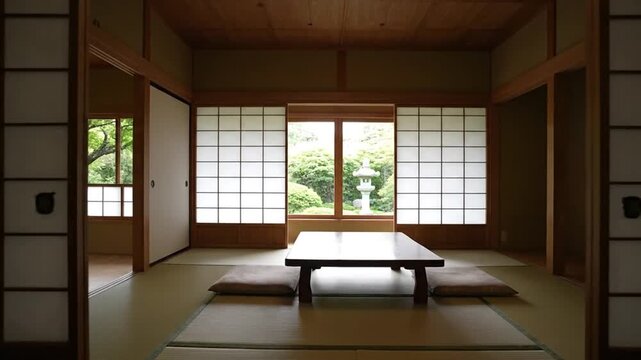 Serene Japanese Room Interior.