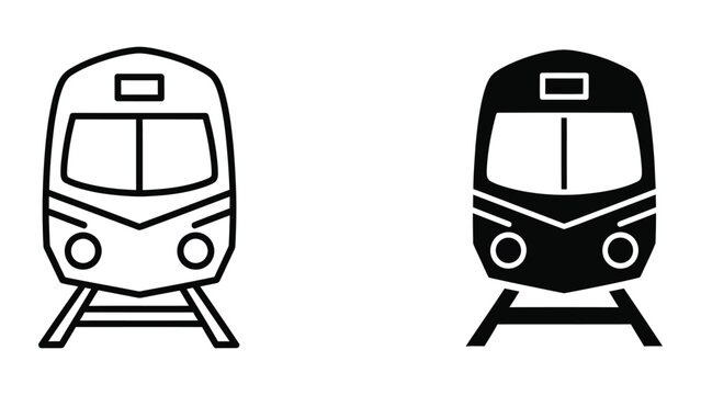 Train locomotives icons