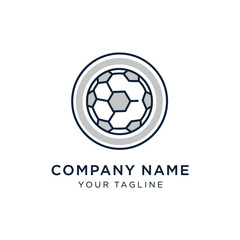Obraz premium Modern Soccer Ball Logo Template for Sports Company Branding.