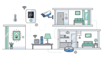 Smart Home Automation System - Connected Devices, Security, and Comfort © Alis