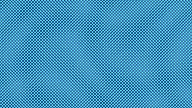 Close-up of a blue fabric texture with a small, repeating white dot pattern on a plain white background.