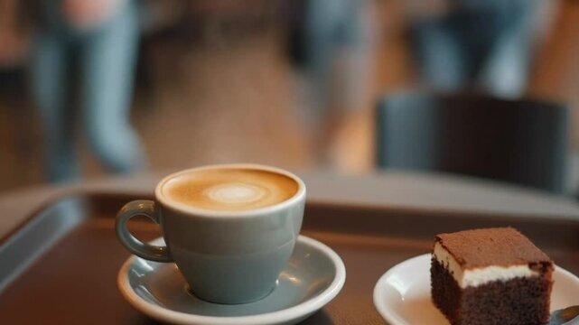 Coffee and brownies