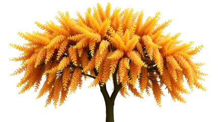 Spiraea betulifolia Tor Gold tree cutout png transparent background isolate