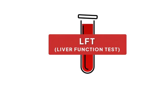 LFT Animation &ndash; Liver Function Test Blood Diagnostic Medical Concept