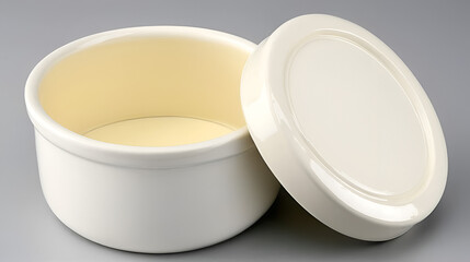 Ceramic butter crock with water seal
