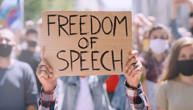Freedom Of Speech Protest Demonstration Civil Rights Activism Crowd