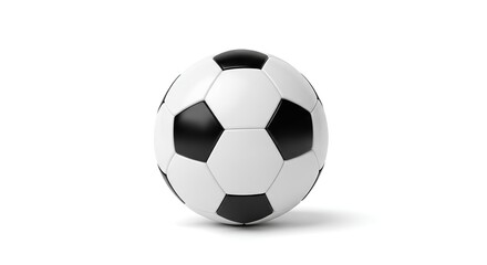 Naklejka premium Classic black and white soccer ball isolated on a white background 1.