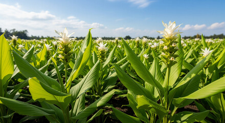 Obraz premium Turmeric plants in field