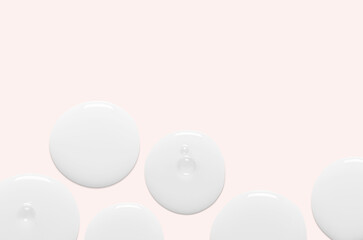 A skin serum or cosmetic cream or a sample of shampoo or body gel