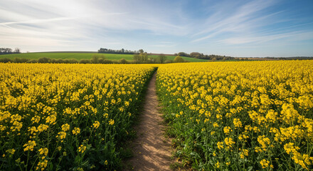 field of yellow flowers