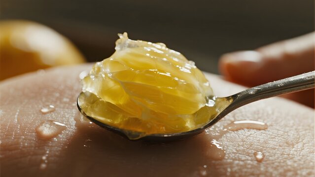 Spoonful of Citrus Gel on Skin