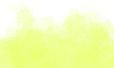 Toxic lime green smoke mist effect with organic watercolor splatter and translucent details