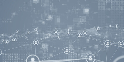 未来的サイバースペースと通信ネットワークのコンセプト