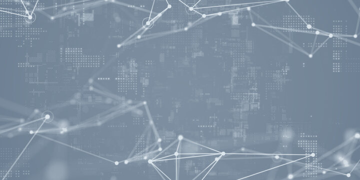 Futuristic cyberspace and communication network concept