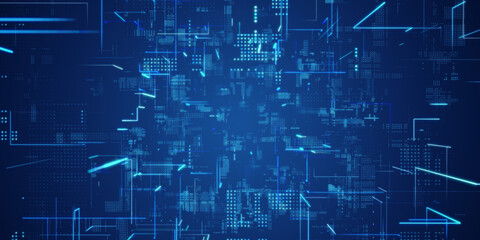 Obraz premium 未来的サイバースペースとデジタルテクノロジーのコンセプト