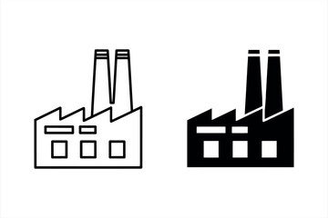 Obraz premium Industrial Building Icon