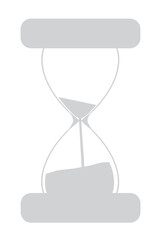 Simple sand clock. vector illustration