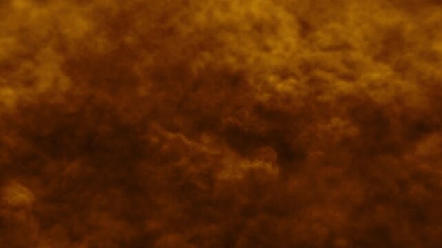 POV racing through turbulent, fire-colored clouds&mdash;vibrant oranges, deep reds, and glowing ambers&mdash;set against a black background. Flying through a nebula, a digital inferno, or a high-energy dreamscape