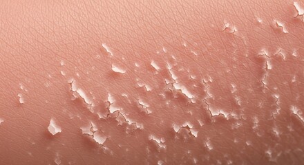 Fototapeta premium close-up of dry flaky peeling human skin with visible texture