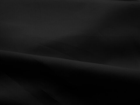 Black background texture fabric fiber crumpled grain dark cotton fine cloth pattern grunge textile canvas linen nylon grey abstract polyester material vintage, empty surface soft