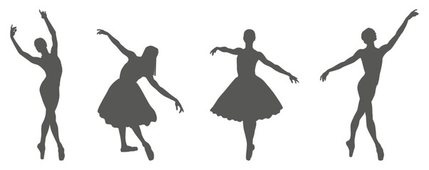 Ballet dance performance silhouette collection © Imran