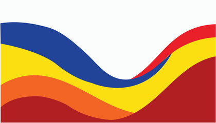 Colorful Abstract Wave Background for Modern Graphic Design  .