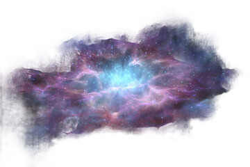 Fototapeta premium Nebula's Cosmic Embrace: A vibrant nebula swirls with celestial energy, its colors painting a mesmerizing display of cosmic beauty.