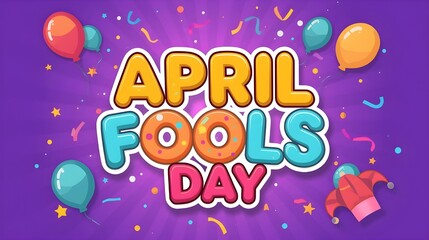 Illustration of a jester hat. April Fools Day. vector illustration