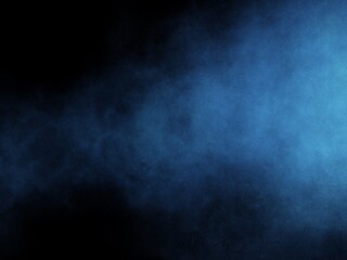Fototapeta premium Abstract blue mist flowing across a dark background, creating a soft atmospheric texture. Digitally drawn on a tablet — not AI generated.