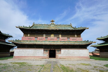 ancient oriental temple in mongolia