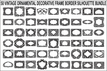 Obraz premium Vintage Ornamental Frame Bundle