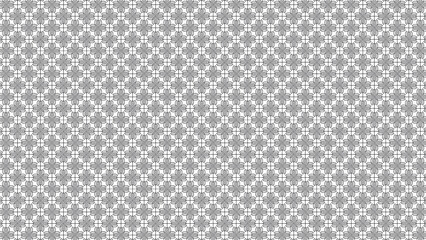 Elegant geometric pattern with floral designs on white background
