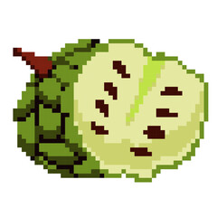 Pixel Art Cherimoya - Pixel Art Sample