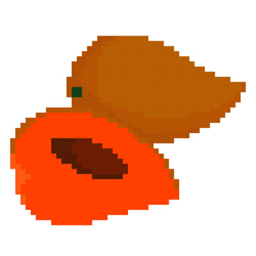 Pixel Art Mamey Sapote - Pixel Art Sample