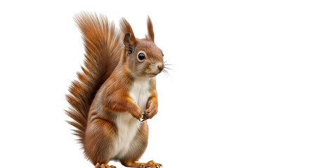squirrel on white background, png  © Daniel