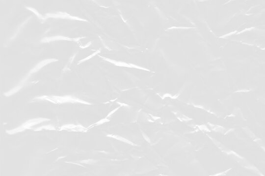 Soft plastic texture with gentle horizontal wrinkles isolated on transparent background. A clear white cutout object for creating subtle overlays, light glare effects, or packaging mockups.