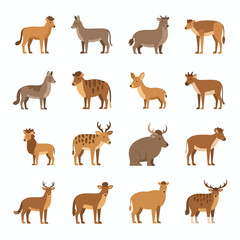 Diverse Animal Silhouettes Collection