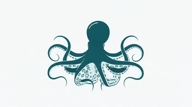 Octopus Illustration Animation Sea Creature Design.