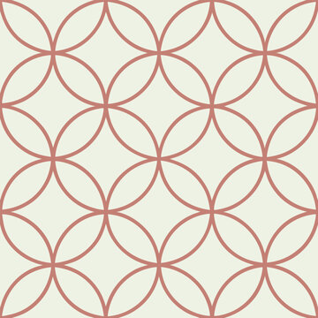 Seamless geometric pattern with interlocking lines and abstract shapes in a modern style