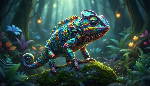 Geometric Chameleon in a Magical Jungle