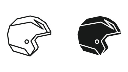 Motorcycle helmets side by side