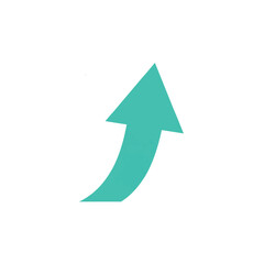 Upward trending arrow