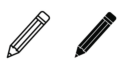 Fototapeta premium Two pencils illustration
