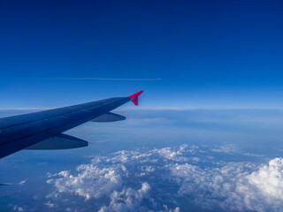Obraz premium view from airplane window