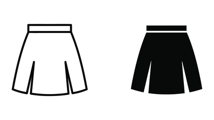 Skirt vector illustration set