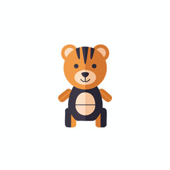 Obraz premium Cute Cartoon Tiger Character