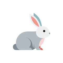 Obraz premium Cute cartoon rabbit illustration