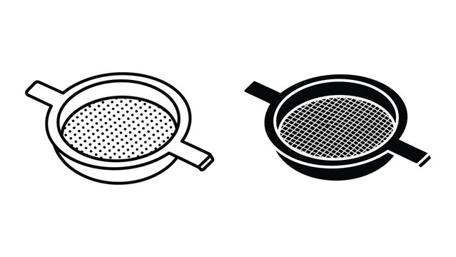 Tea strainer illustration