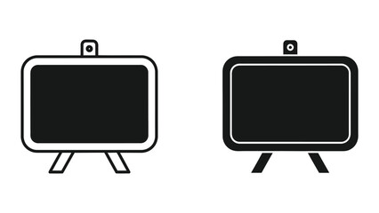 Simple blackboard icons on white background © Jahidul